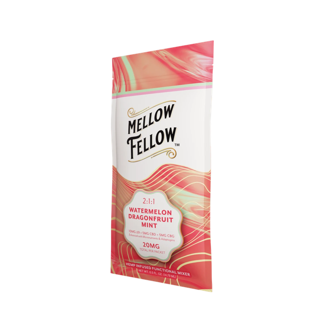 Delta 9 + CBD & CBG Mixers 10pc - Watermelon Dragonfruit Mint-gallery-38666319429838