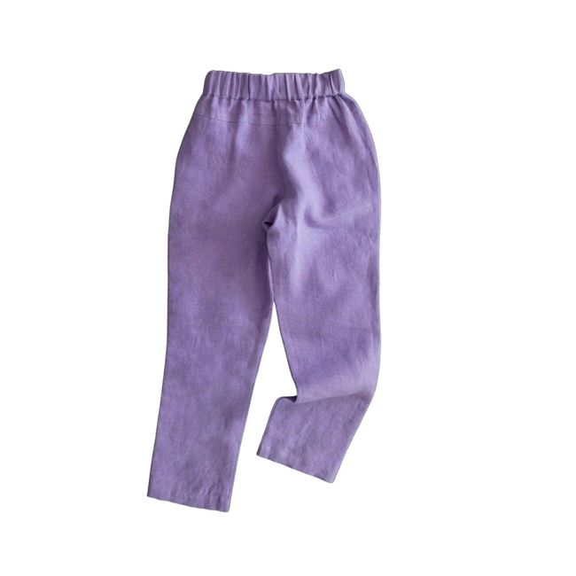 Ash Linen Pants - Lilac-gallery-44649444147499