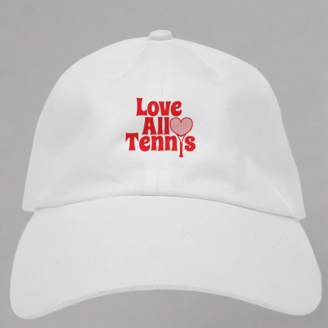 Love All Tennis Premium Baseball Hat-gallery-33983034458193