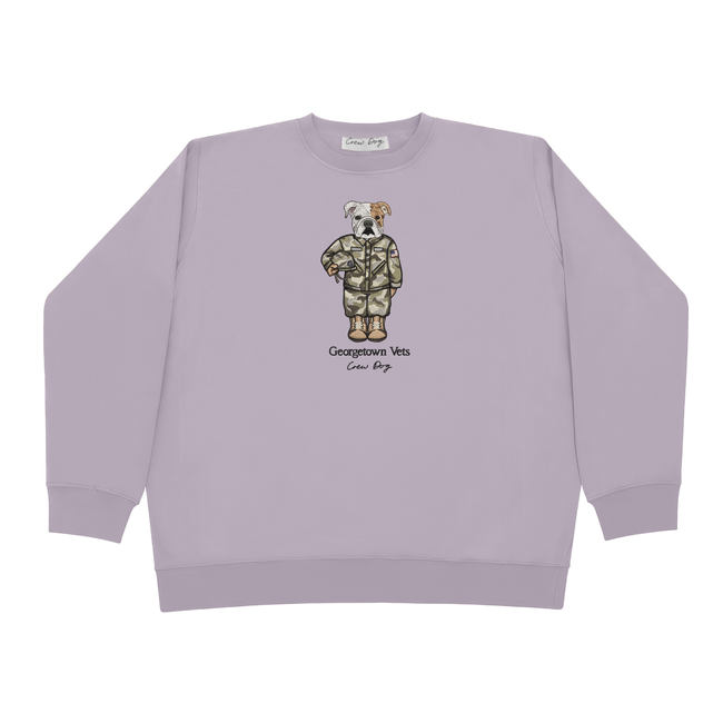 Georgetown Veterans Embroidered Crewneck-gallery-54076348793149