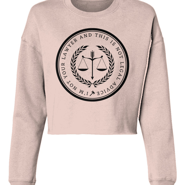 Not Your Lawyer and Not Legal Advice Cropped Crewneck-gallery-32679804862530