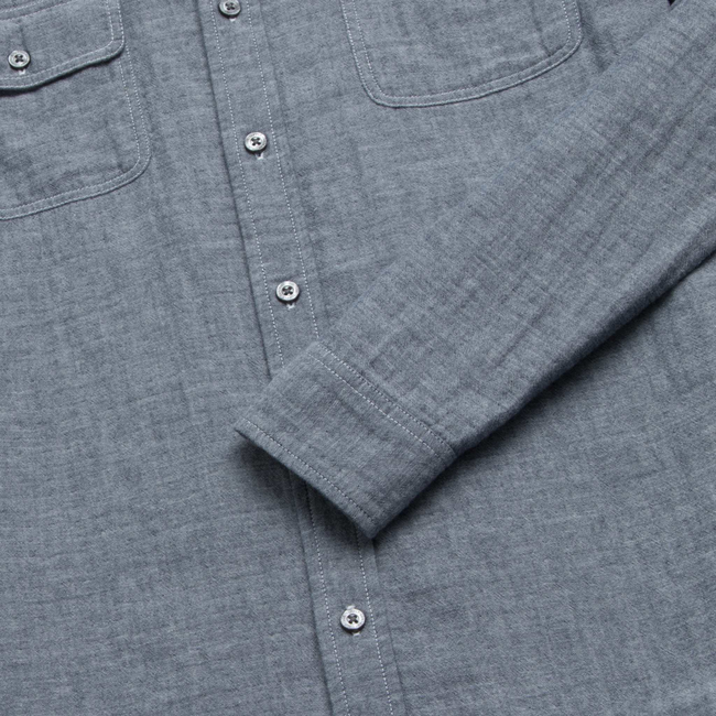 Zhu Double Gauze Shirt - Navy-gallery-44084219707650