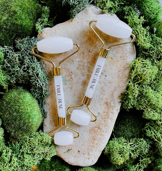 WHITE QUARTZ STONE ROLLER