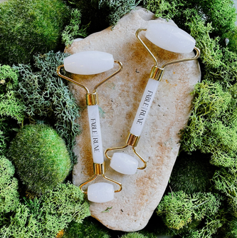 WHITE QUARTZ STONE ROLLER