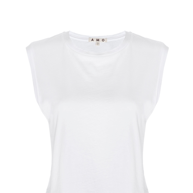 Sleeveless Babe Tee <br> White-gallery-30809636241474