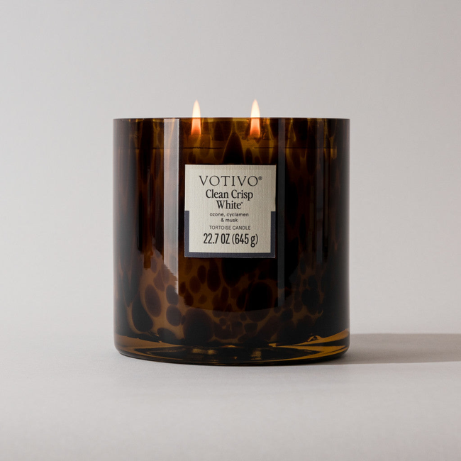 Clean Crisp White Tortoise Candle-gallery-32057681051750