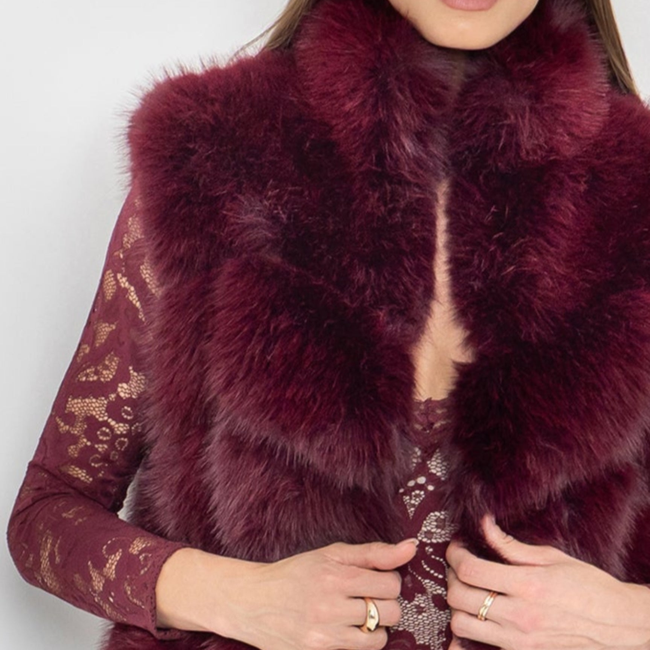 Rosario Faux Fur Vest-gallery-44945782866170