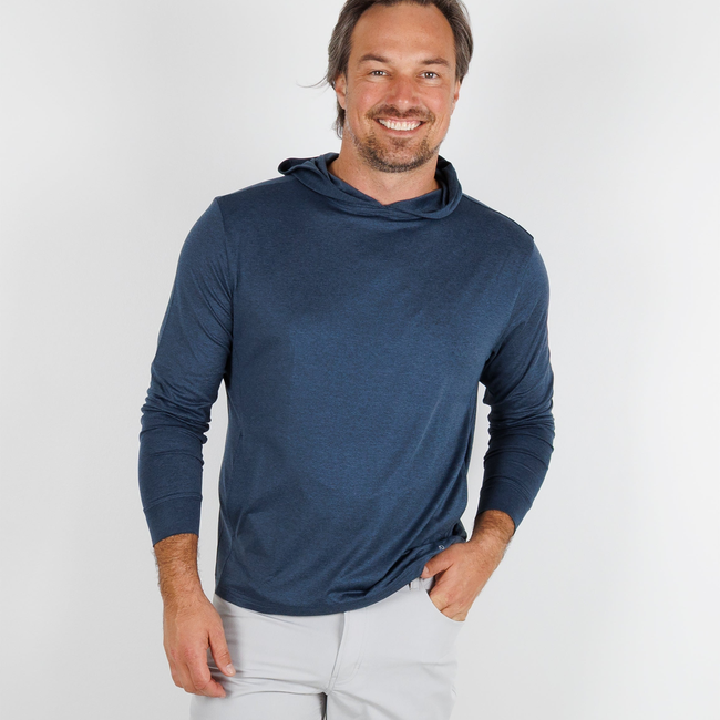 Blacks Beach Hoodie - Navy Heather-gallery-44629550039265
