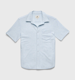 Tony Pique Knit Shirt - Blue Heather