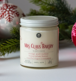Mrs. Claus Bakery Christmas Soy Candle - 8 oz