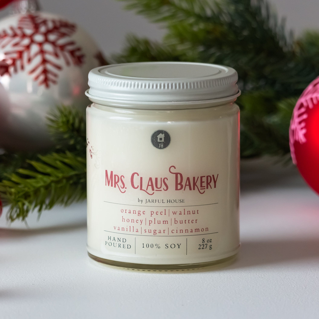 Mrs. Claus Bakery Christmas Soy Candle - 8 oz-gallery-28532917469254