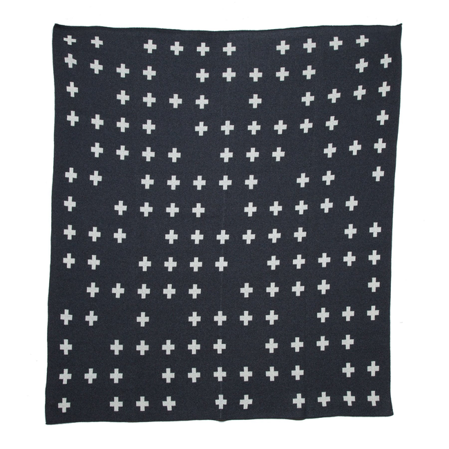 Scatter Cross Throw Blanket by Kelly Harris Smith-gallery-46682937688355