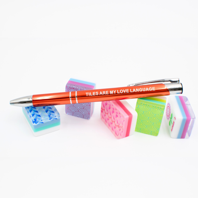 MAHJONG PEN SET | 5 Colorful Pens with Funny Mahjong Sayings-gallery-50991949742391