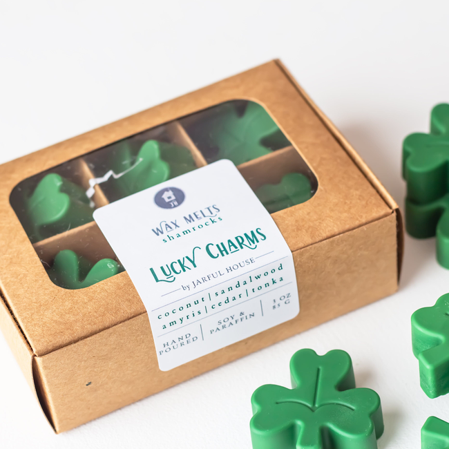 St.Patrick's Day Scented Wax Melts 6 | Sandalwood + Coconut 3 oz.-gallery-28982118023238