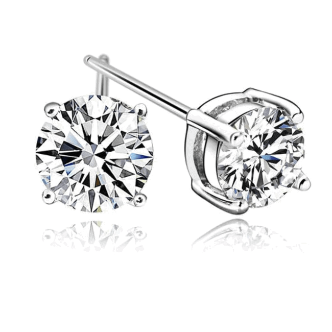 Aria Cubic Zirconia Stud Earrings-gallery-30352364339258
