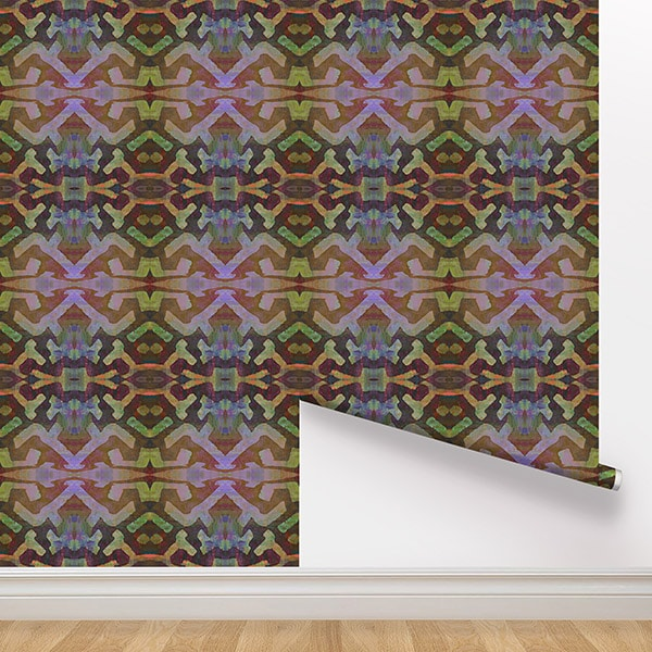 Peel and Stick Wallpaper - Bakuba Lodge / Kola-gallery-30072714494065