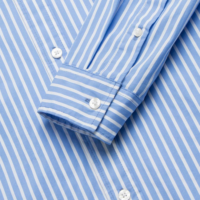 Brian Stripe Shirt - Blue-gallery-42414327726338