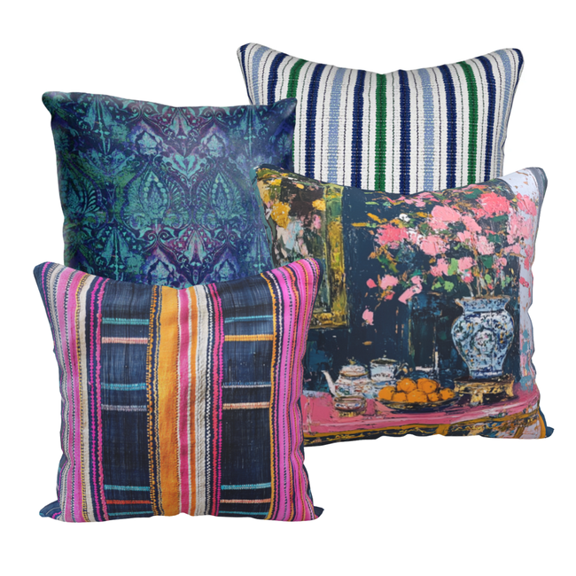 Chinchero Stripe - Luxury Outdoor Pillow by SmithHönig-gallery-33200698523761