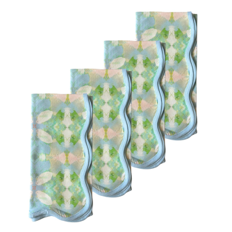 Elephant Falls Scalloped Dinner Napkins