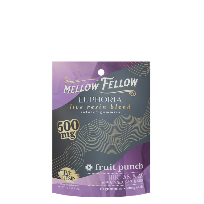 Euphoria Blend Live Resin M-Fusions Edibles Fruit Punch 500mg-gallery-36593217765582