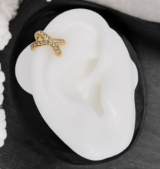 Crystal Bypass Ear Cuff