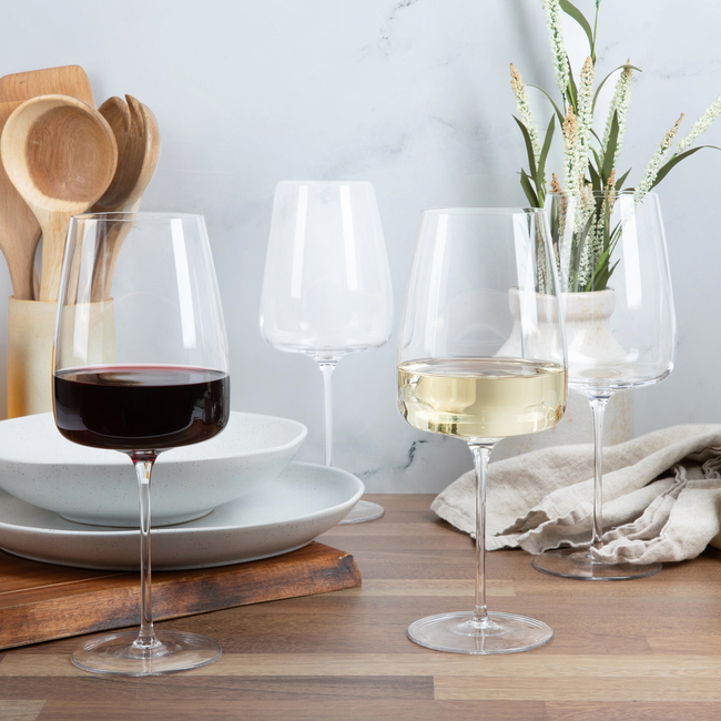 Tall Pour Crystalline Wine Glasses (4-Piece Set)-gallery-53875351683444