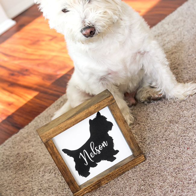 West Highlander White Terrier Decor - Personalized Westies Dog Lover Wall Sign-gallery-13660433219654