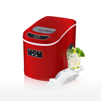Whynter IMC‑270MR Portable Ice Maker – 27 lb/Day, Metallic Red, Bullet Ice Cubes