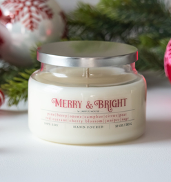 Christmas Candle Merry & Bright  - 10 oz
