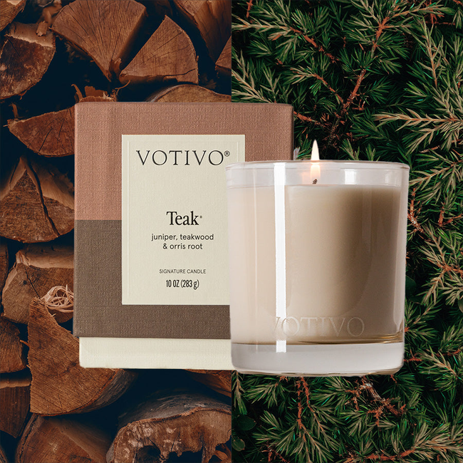 Teak 10 oz. Signature Candle-gallery-32117635088486