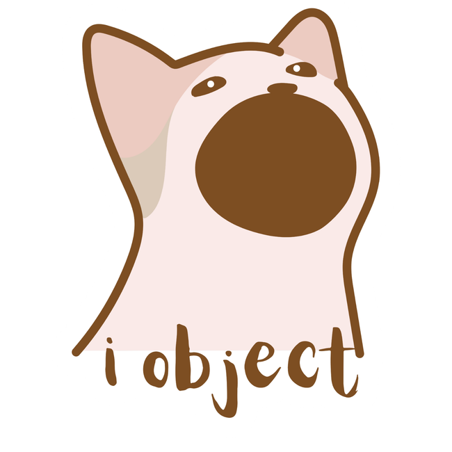 I Object Cat Sticker-gallery-33412260462658