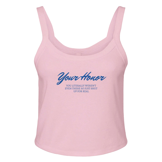 Your Honor Women's Micro Ribbed Scoop Tank-gallery-32038768115778