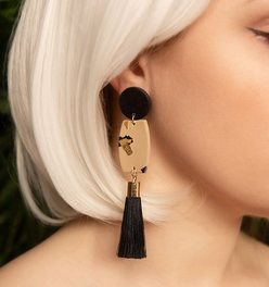 Leopard Tassel Dangle