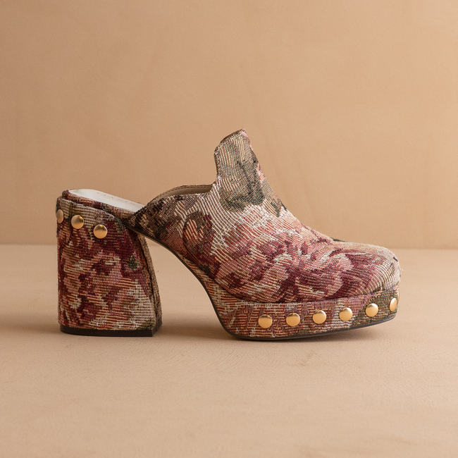 The Sierra | Mauve Tapestry Platform Clog-gallery-38968656953521