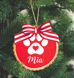 Personalized Dog Ornament with Gift Box | Christmas Ornament Gift for Dog Lover