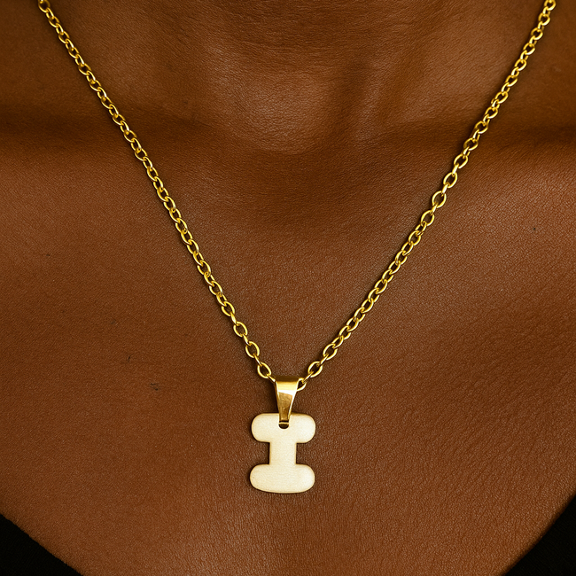 Bubble Initial necklace-gallery-43966914396418