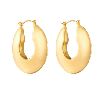 Disk Hoop Earring