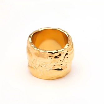 Hammered Cigar Ring