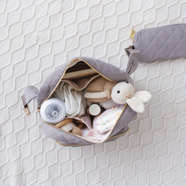 The Jetsetter Mini Diaper Bag - Grey-gallery-44990193860757