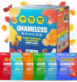 Shameless Snacks - Candy Carnival Healthy Low Calorie Gluten Free Keto Gummies