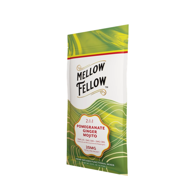 Delta 9 + CBD & CBG Mixers 10pc - Pomegranate Ginger Mojito-gallery-38666093822158