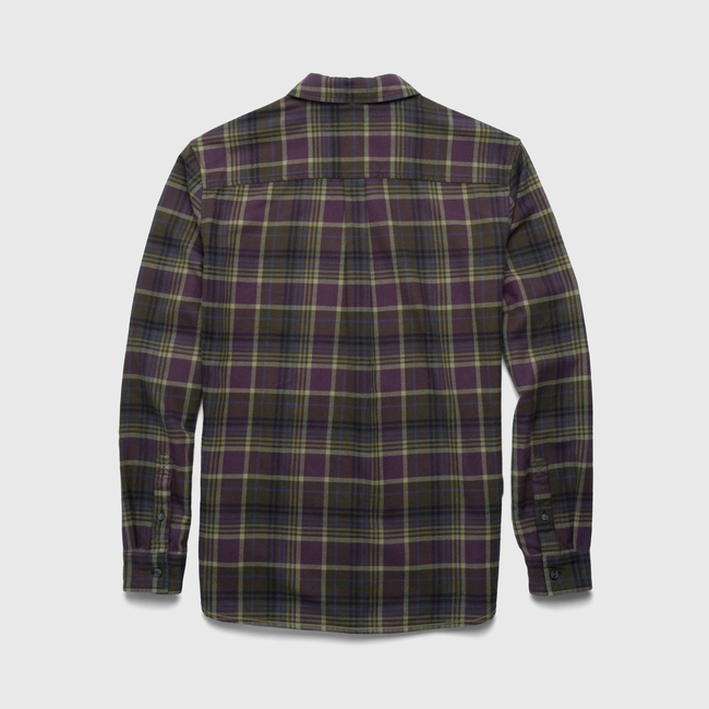 Brian Flannel Plaid Shirt - Grape Combo-gallery-44084184678658