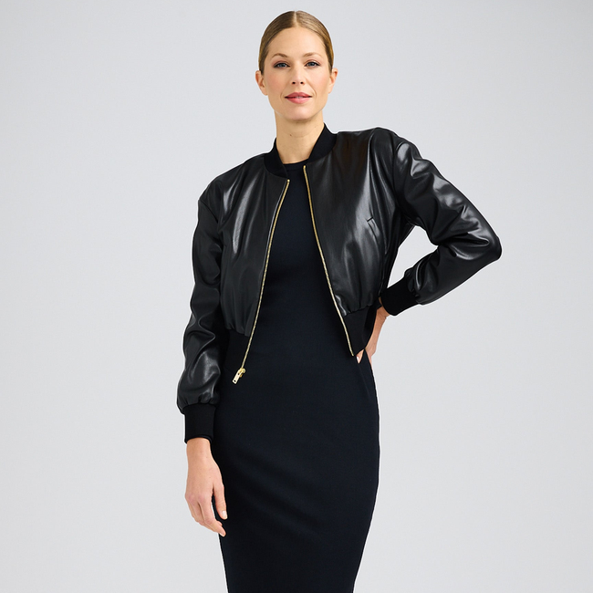 Adalyn Vegan Leather Bomber-gallery-42933080588538