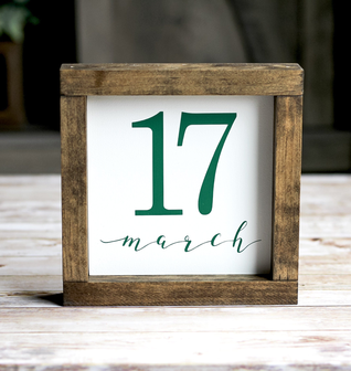 St.Patrick's Day Decor Irish Decoration 17 March Wall Sign 7 x 7 Inches