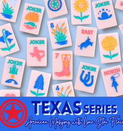 THE TEXAS SERIES | Mahjong with Lone Star Flair  |  Rodeo Pink Tile