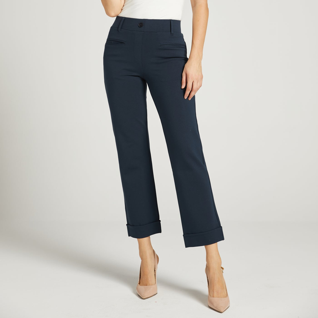 Easy Crop Trouser | Straight (Navy)-gallery-43178651975932