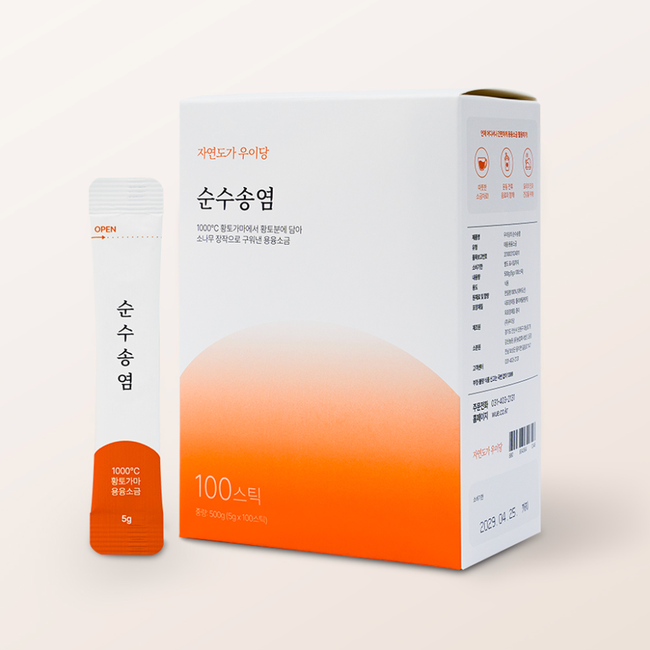 [Wooidang] Pure Refined Salt Stick (5g x 100 Sticks)-gallery-58447930884386