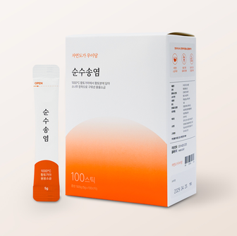 [Wooidang] Pure Refined Salt Stick (5g x 100 Sticks)