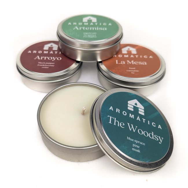 NEW: Aromática Scented Candles in Coconut Wax - Sample Tins-gallery-41564578709750