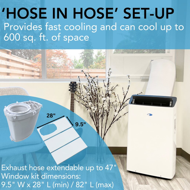 Whynter Inverter Dual Hose Portable Air Conditioner with Smart Wi-Fi, Heater, Dehumidifier, and Fan -gallery-46275842801912